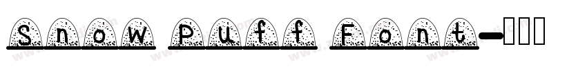 Snow Puff Font字体转换